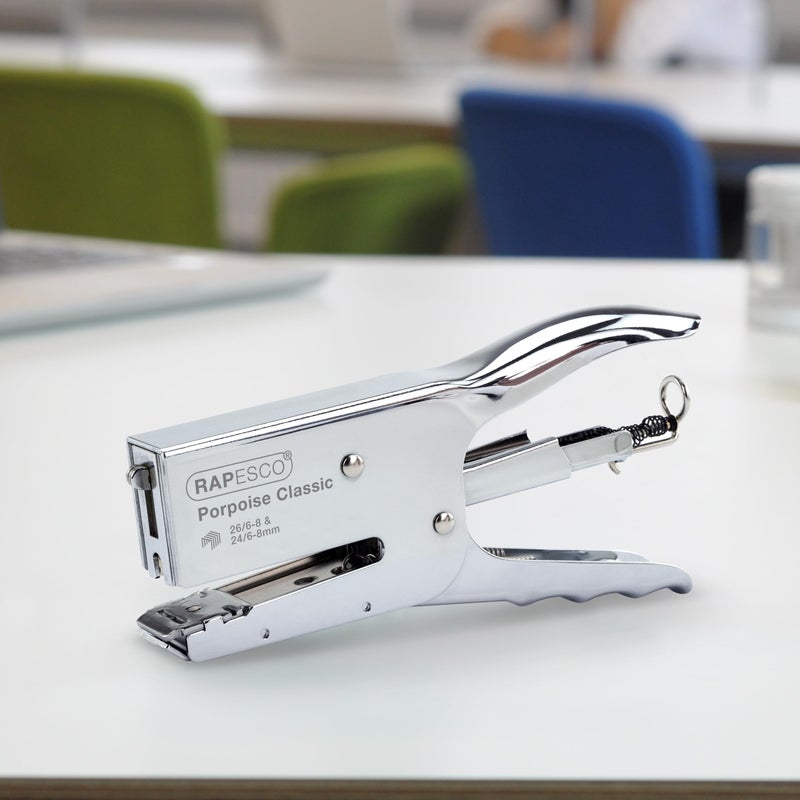 Rapesco R81000A3 Porpoise Staple Plier  45 Sheet Capacity  Chrome - Image 2